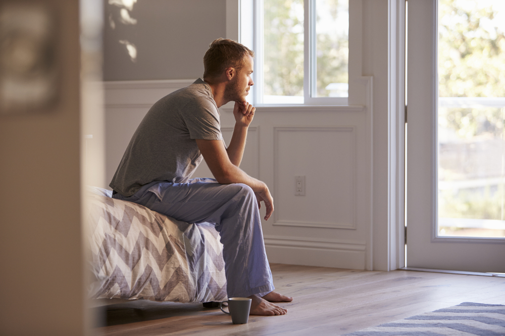 a man who is worried about having genital herpes HSV2