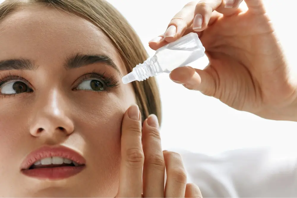 how do you get rid of a stye? how to stop getting styes. A girl taking treatment for a stye